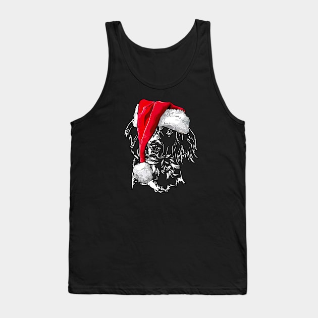 Small Munsterlander Santa Christmas dog mom Tank Top by wilsigns